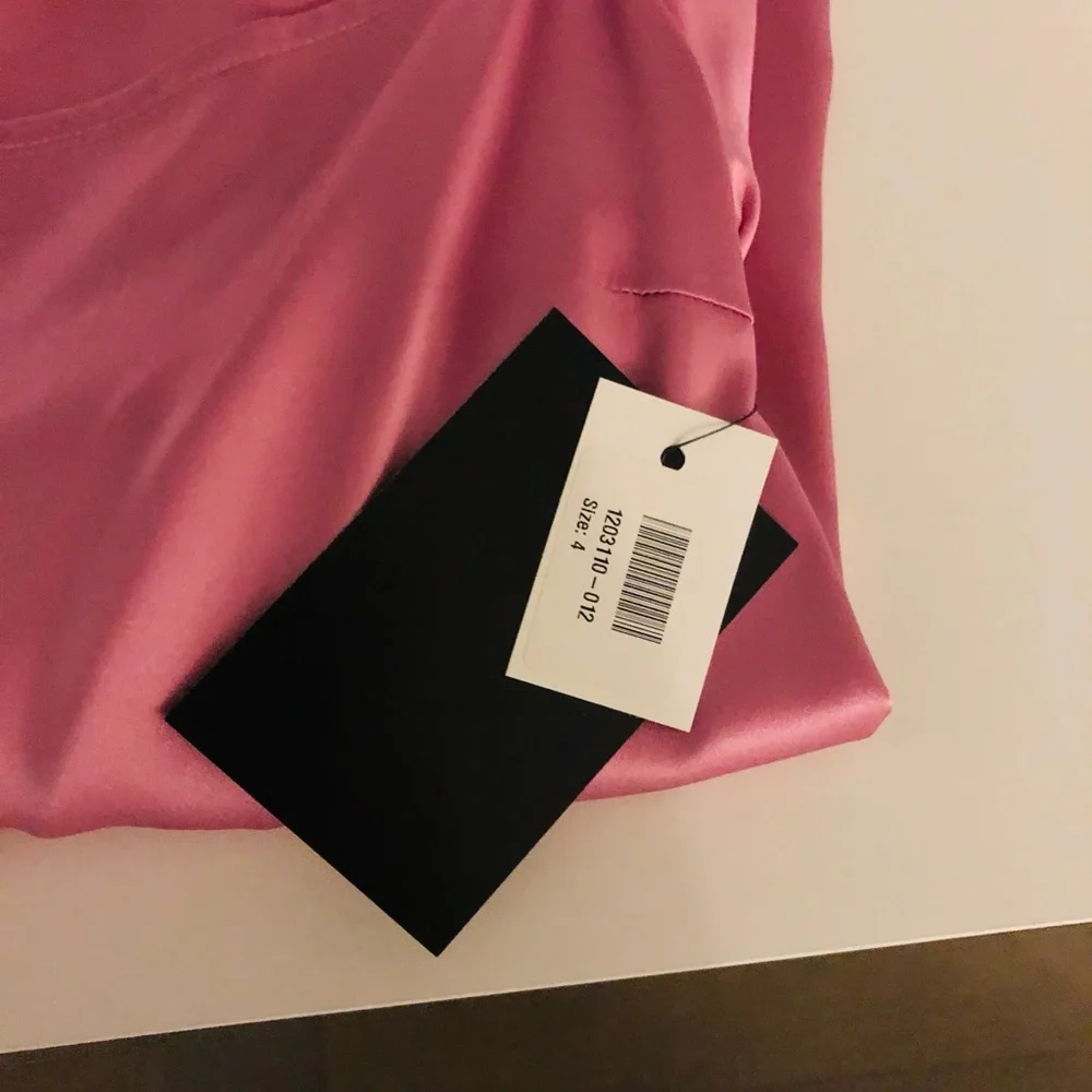 Fleur du Mal pink silk blouse, size 4 - Picture 10 of 11